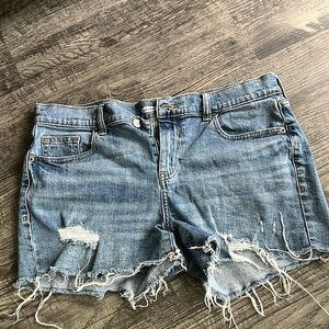 Old Navy boyfriend shorts - cutoff hem